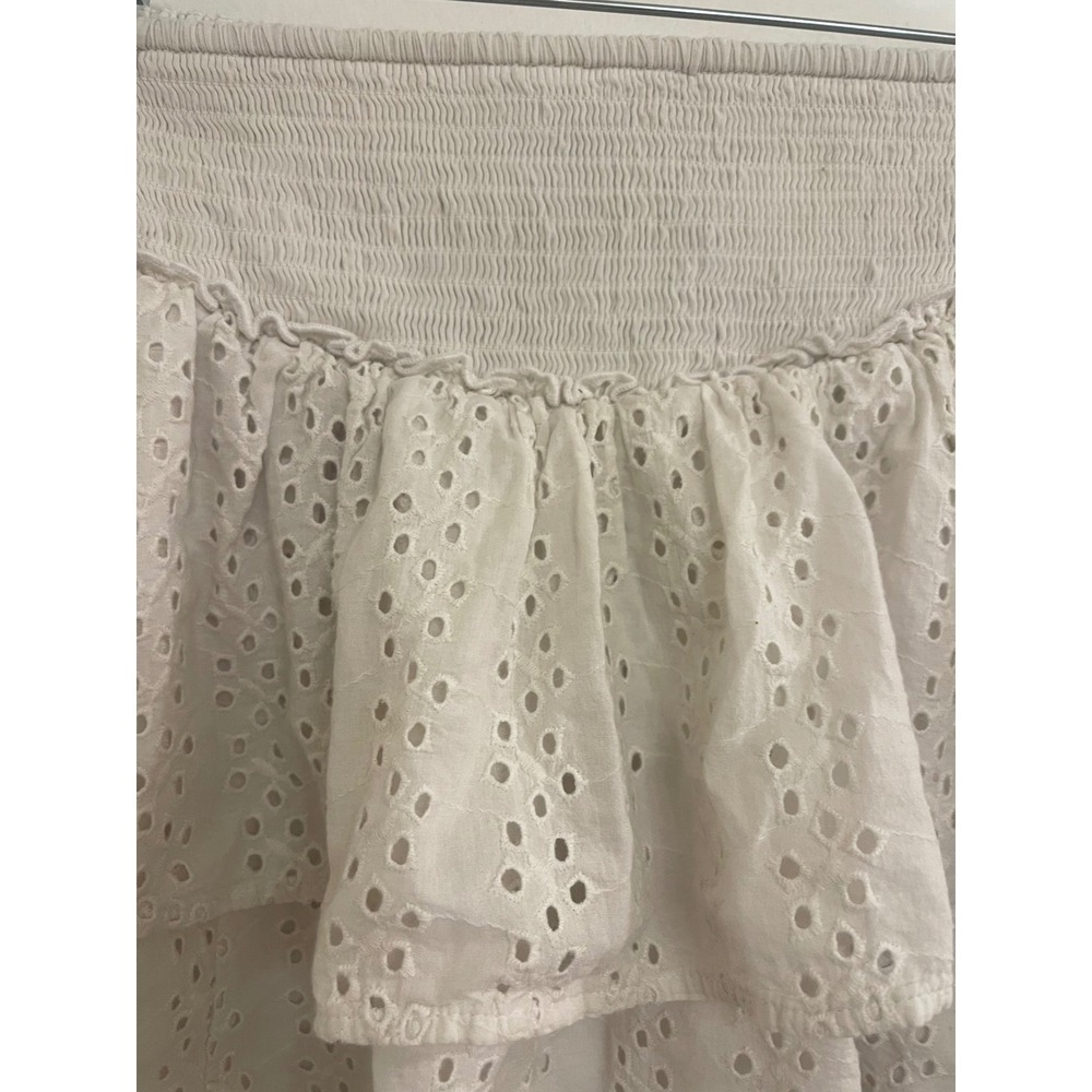 Mini Hollister Skirt Eyelet Y2K Style Casual Modern Coquette - Picture 3 of 6